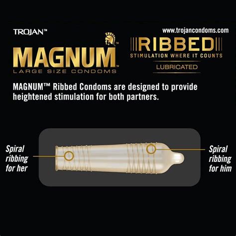 trojan magnum ribbed|More.